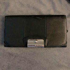 Coach leather tri-fold wallet